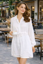 Load image into Gallery viewer, SOLID COLOR SHIRT DRESS