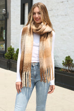 Load image into Gallery viewer, CHECKERED PATTERN SCARF COFFEE SCARVES