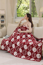 Load image into Gallery viewer, Jcl4303 Burgundy Throw Blankets