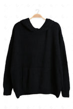 Load image into Gallery viewer, SOLID COLOR HOODIE BLACK APPAREL