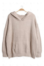 Load image into Gallery viewer, SOLID COLOR HOODIE BEIGE APPAREL