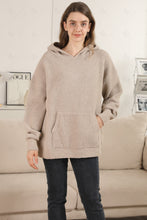 Load image into Gallery viewer, SOLID COLOR HOODIE BEIGE APPAREL