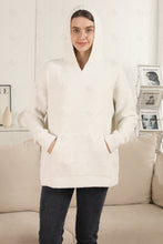 Load image into Gallery viewer, SOLID COLOR HOODIE IVORY APPAREL