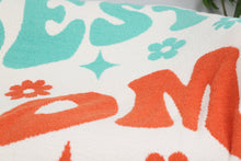 Load image into Gallery viewer, MULTI-COLORED MAMA PATTERN THROW BLANKET
