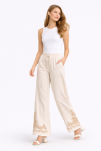 Load image into Gallery viewer, BOHO PATTERN LINEN PANTS
