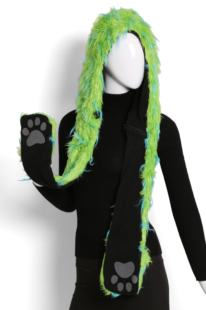 DUAL-COLORED HAT &amp; SCARF SET