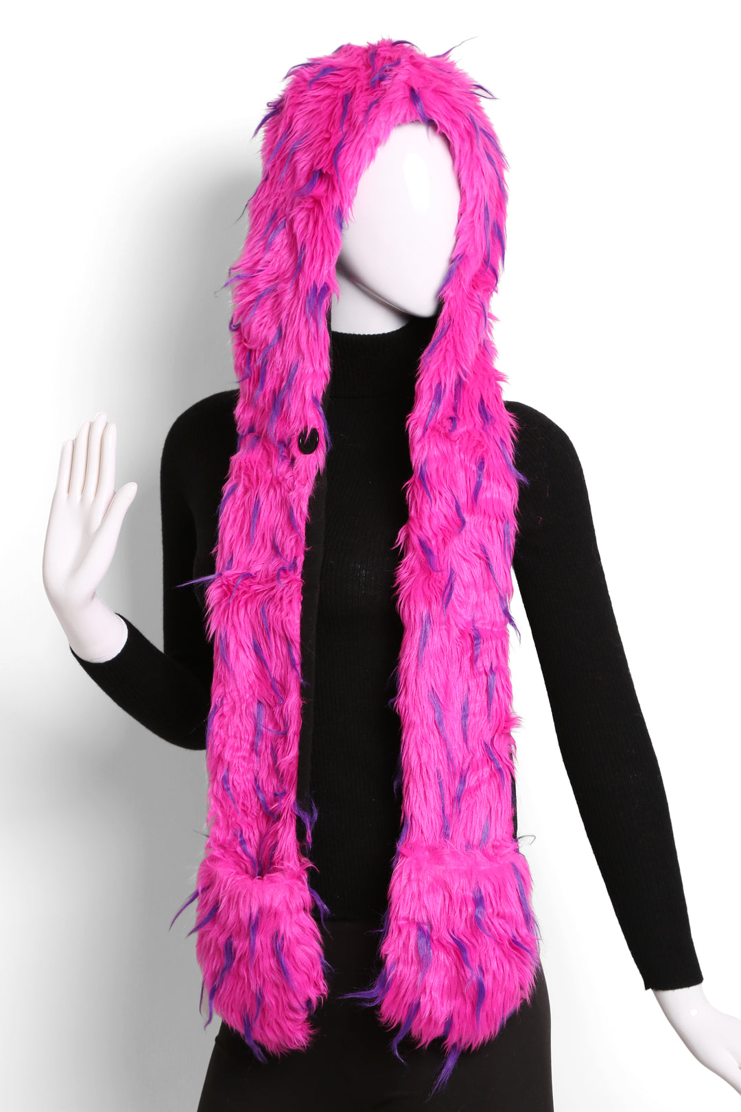 DUAL-COLORED HAT &amp; SCARF SET