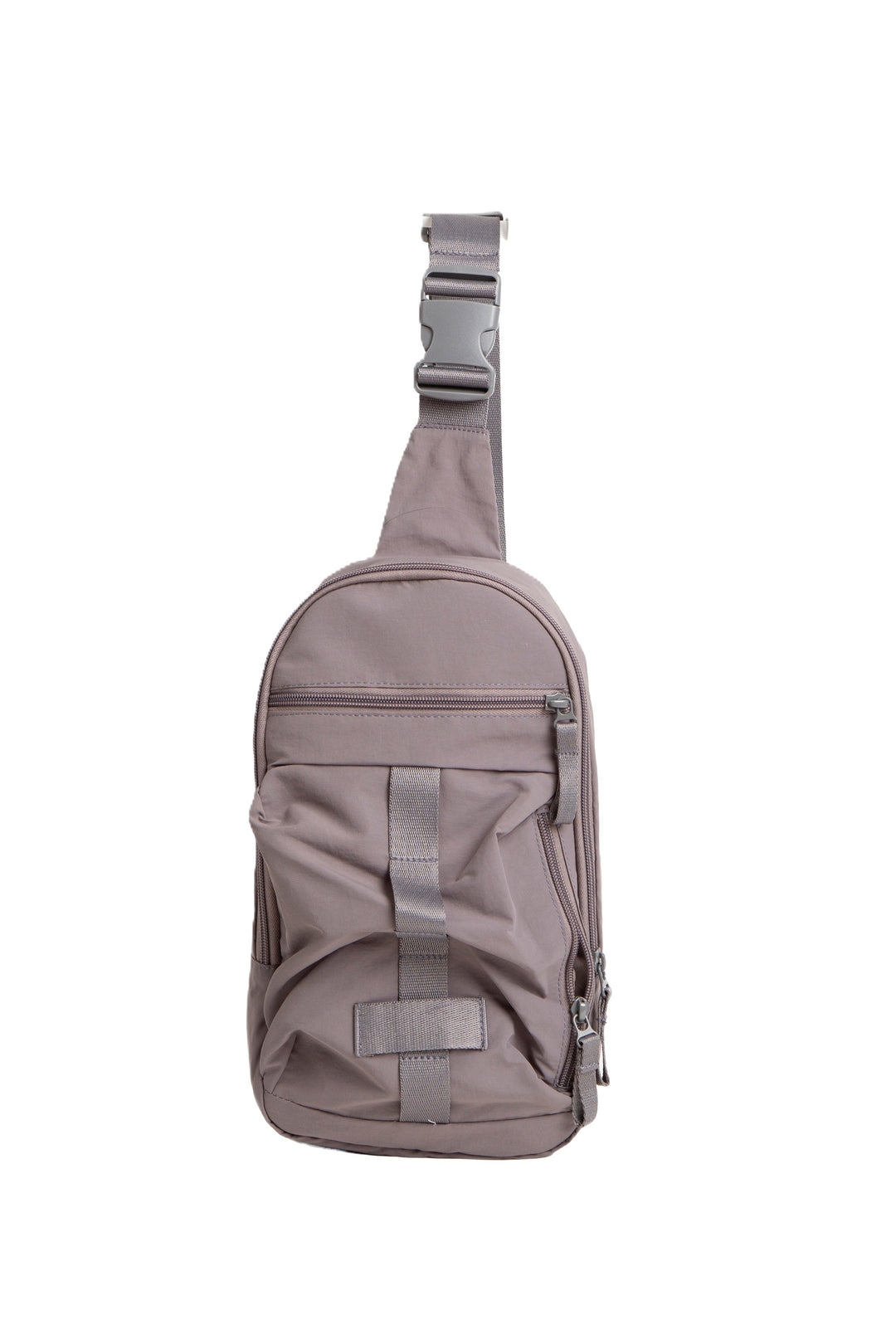 SOLID COLOR CROSSBODY SLING BAG
