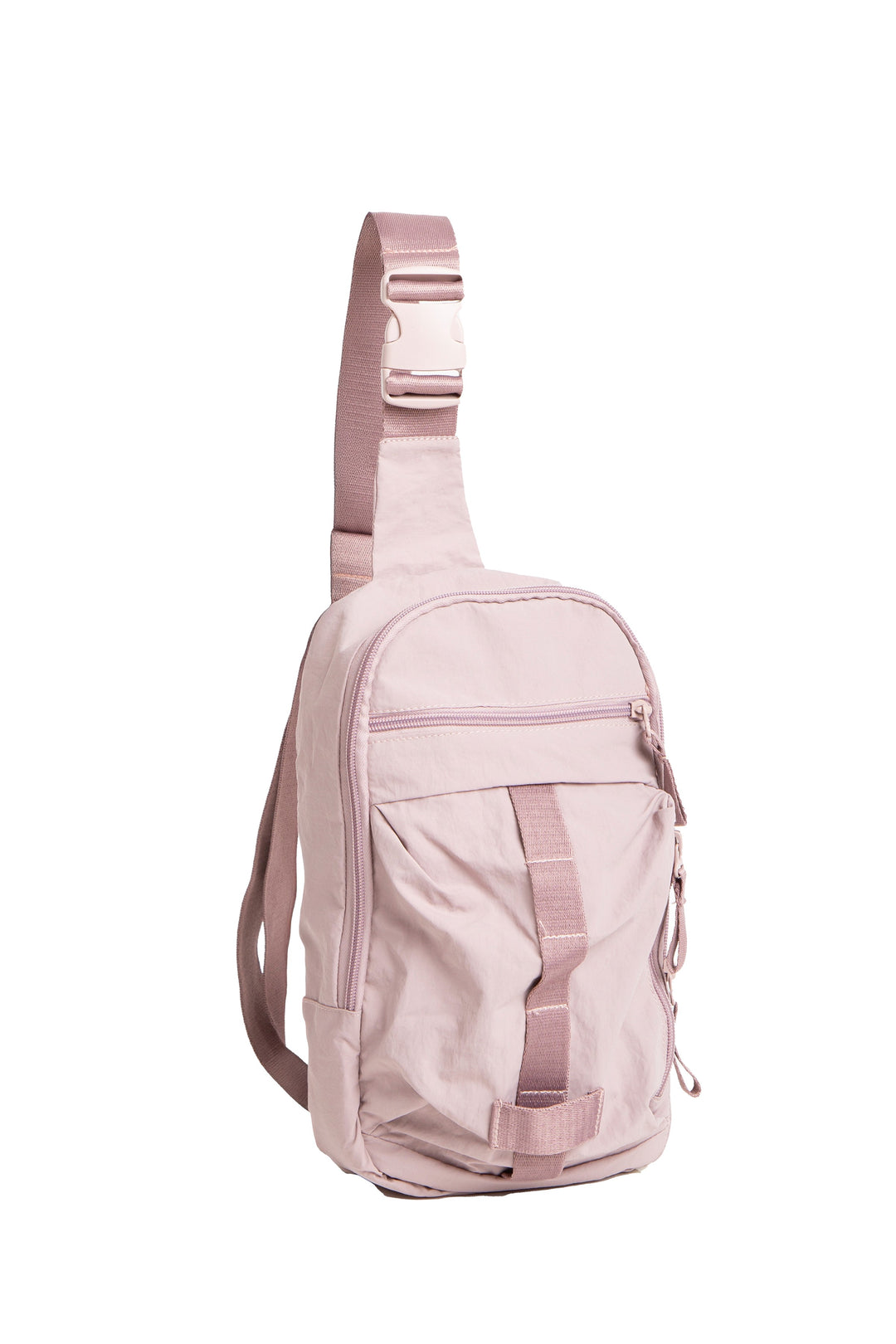 SOLID COLOR CROSSBODY SLING BAG