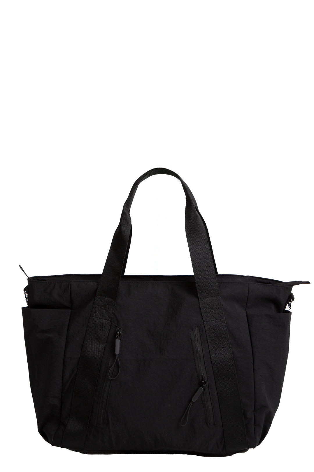 SOLID COLOR CROSSBODY TOTE BAG