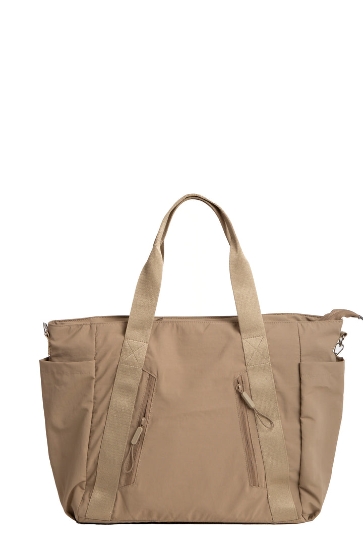 SOLID COLOR CROSSBODY TOTE BAG