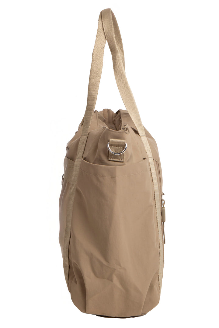 SOLID COLOR CROSSBODY TOTE BAG