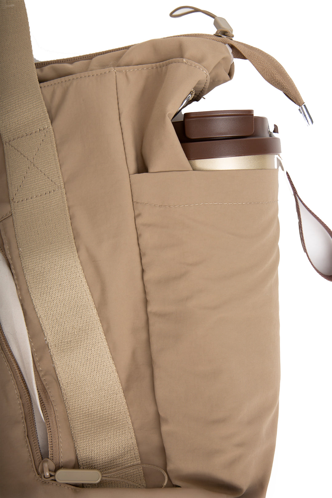 SOLID COLOR CROSSBODY TOTE BAG
