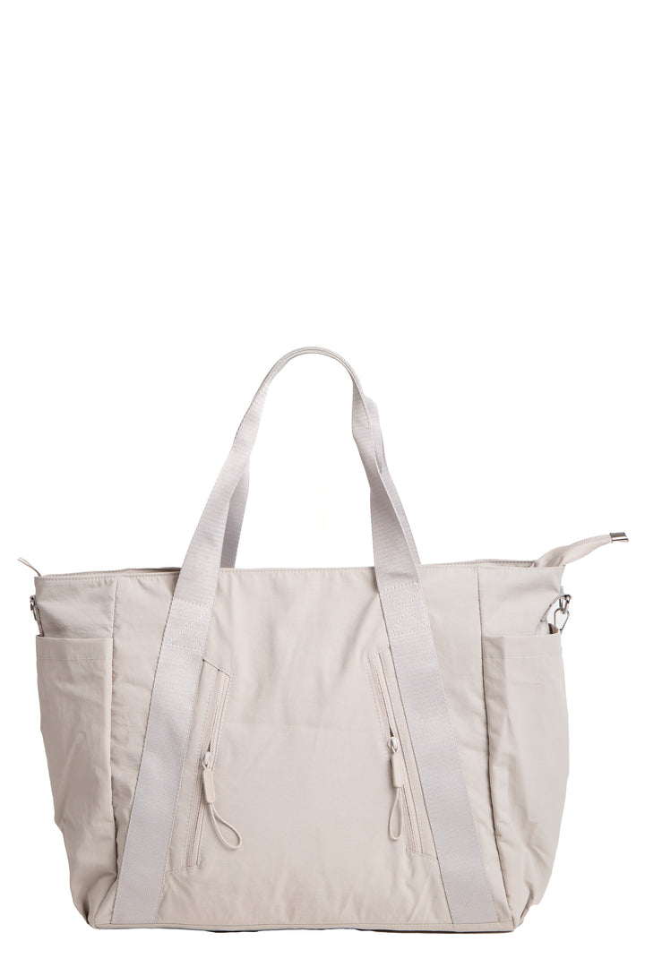 SOLID COLOR CROSSBODY TOTE BAG
