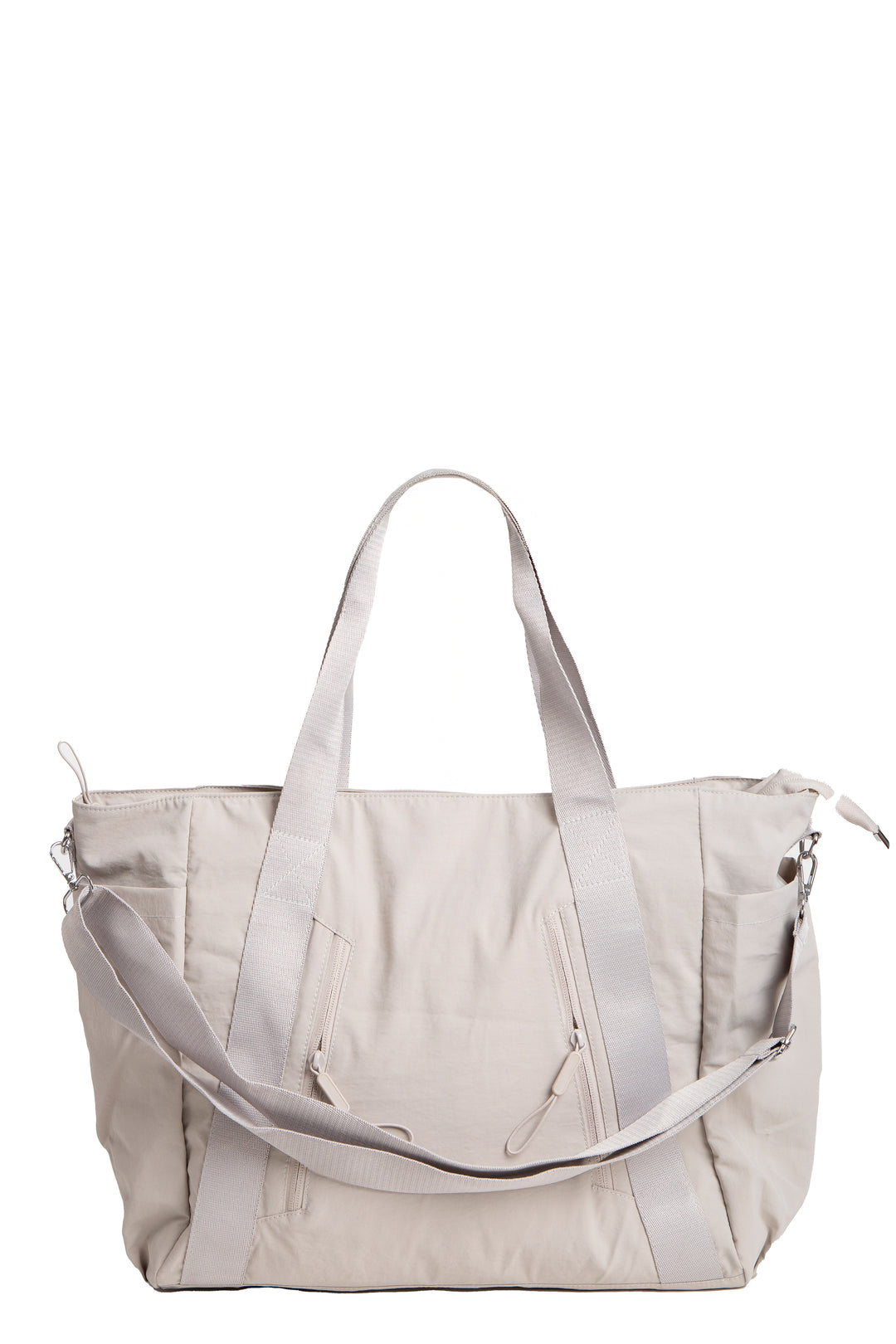 SOLID COLOR CROSSBODY TOTE BAG