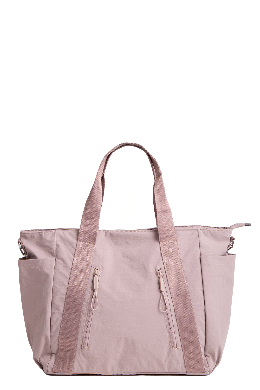 SOLID COLOR CROSSBODY TOTE BAG