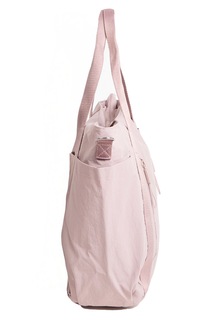SOLID COLOR CROSSBODY TOTE BAG