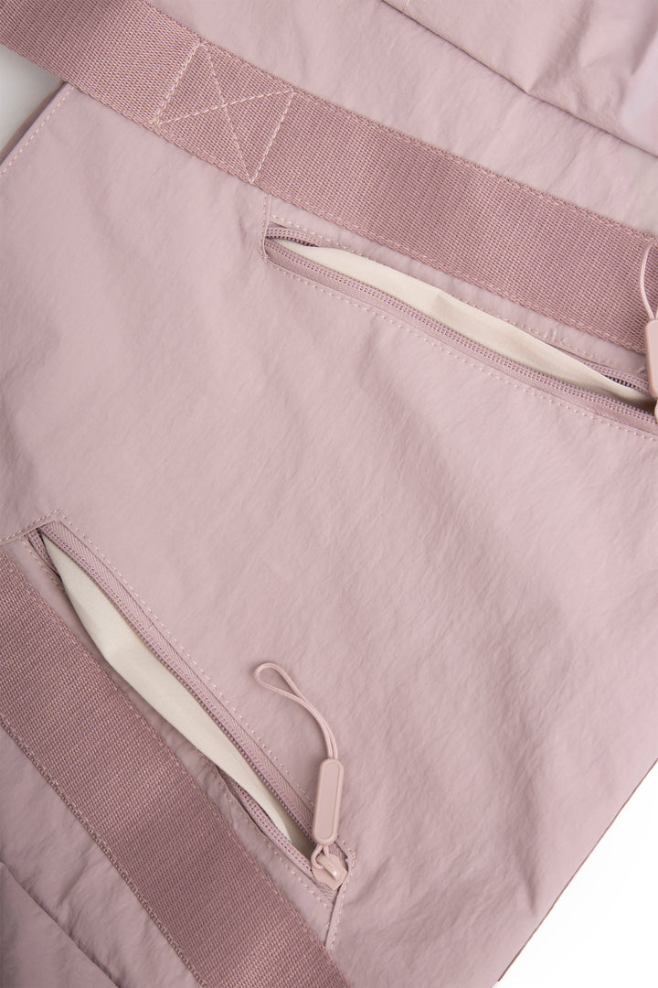 SOLID COLOR CROSSBODY TOTE BAG