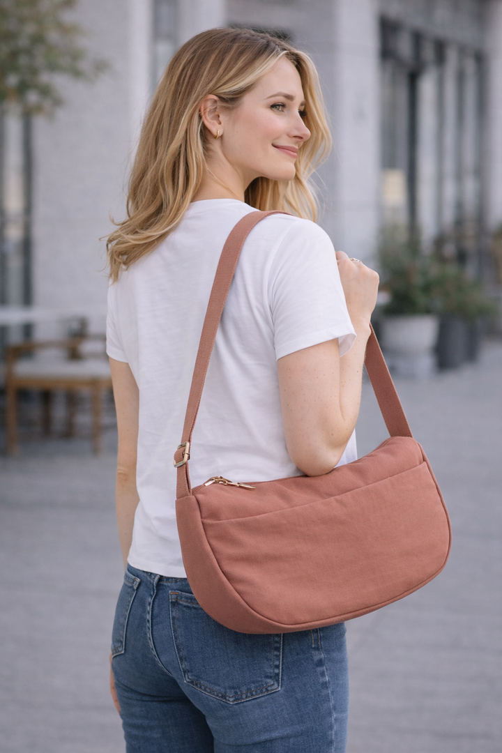 SOLID COLOR CROSSBODY BAG