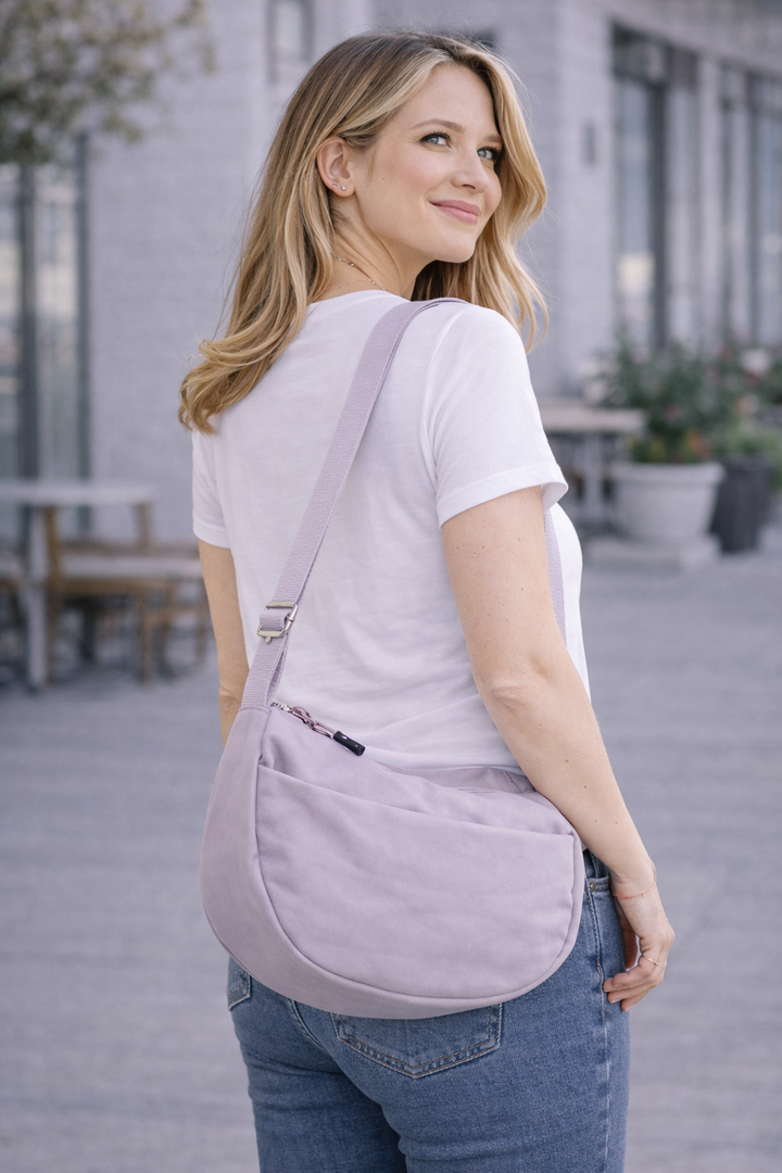 SOLID COLOR CROSSBODY BAG