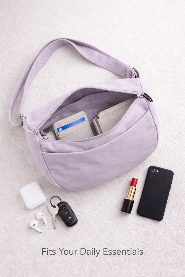 SOLID COLOR CROSSBODY BAG