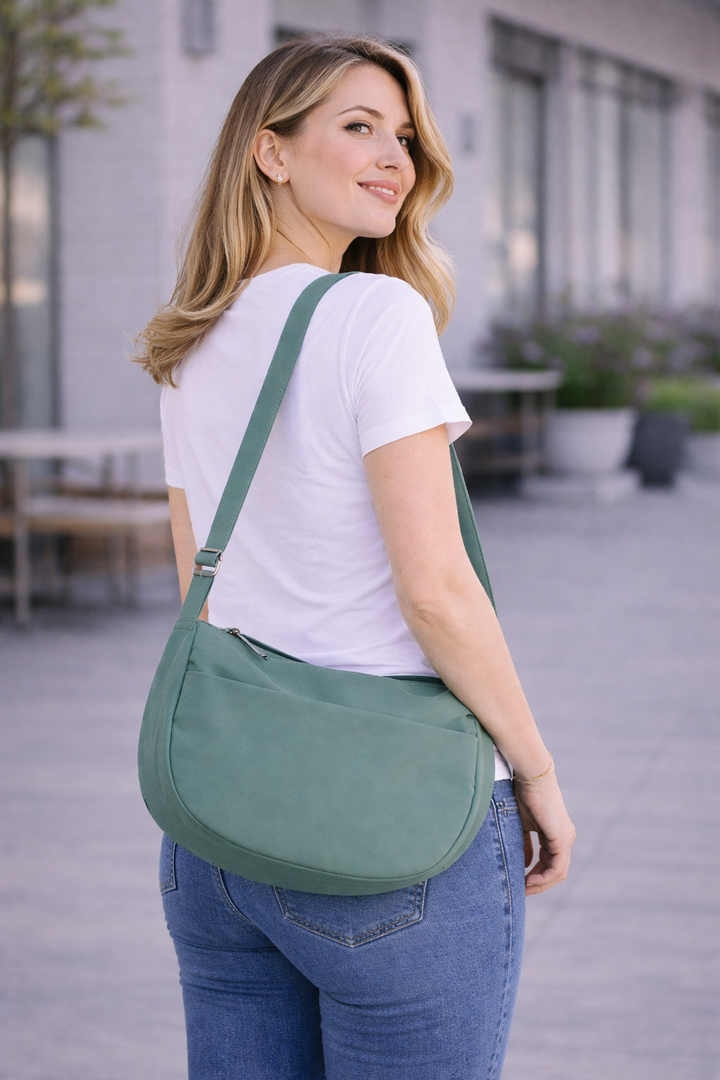 SOLID COLOR CROSSBODY BAG