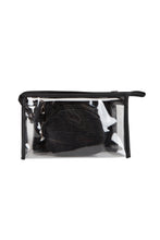 Load image into Gallery viewer, TRANSPARENT &amp; SOLID COLOR COSMETIC TRAVEL POUCH SET
