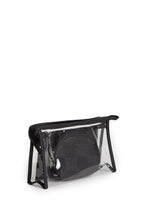 Load image into Gallery viewer, TRANSPARENT &amp; SOLID COLOR COSMETIC TRAVEL POUCH SET
