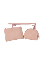 Load image into Gallery viewer, TRANSPARENT &amp; SOLID COLOR COSMETIC TRAVEL POUCH SET
