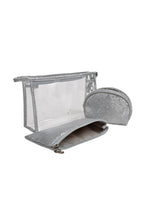 Load image into Gallery viewer, TRANSPARENT &amp; SNAKE-SKIN PATTERN COSMETIC TRAVEL POUCH SET
