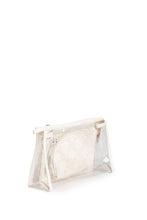Load image into Gallery viewer, TRANSPARENT &amp; FLORAL PATTERN COSMETIC TRAVEL POUCH SET
