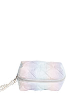 Load image into Gallery viewer, MULTI-COLORED QULITED PATTERN TRAVEL POUCH
