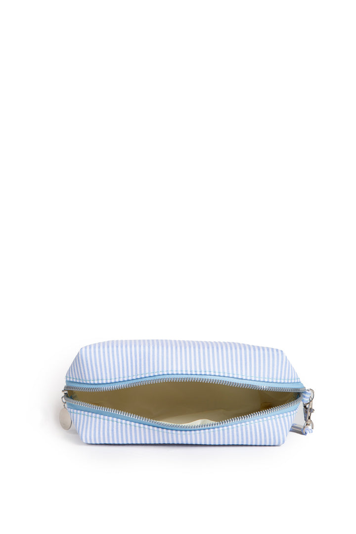 STRIPED PATTERN TRAVEL POUCH