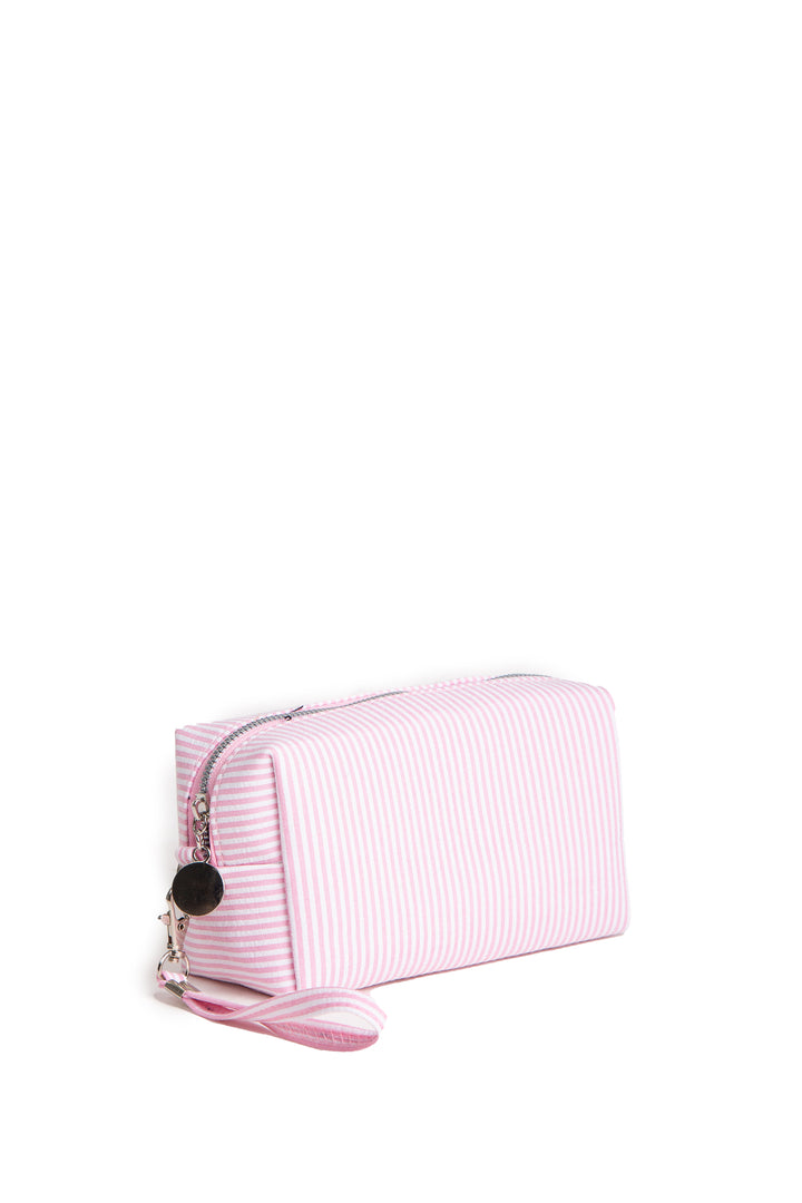 STRIPED PATTERN TRAVEL POUCH