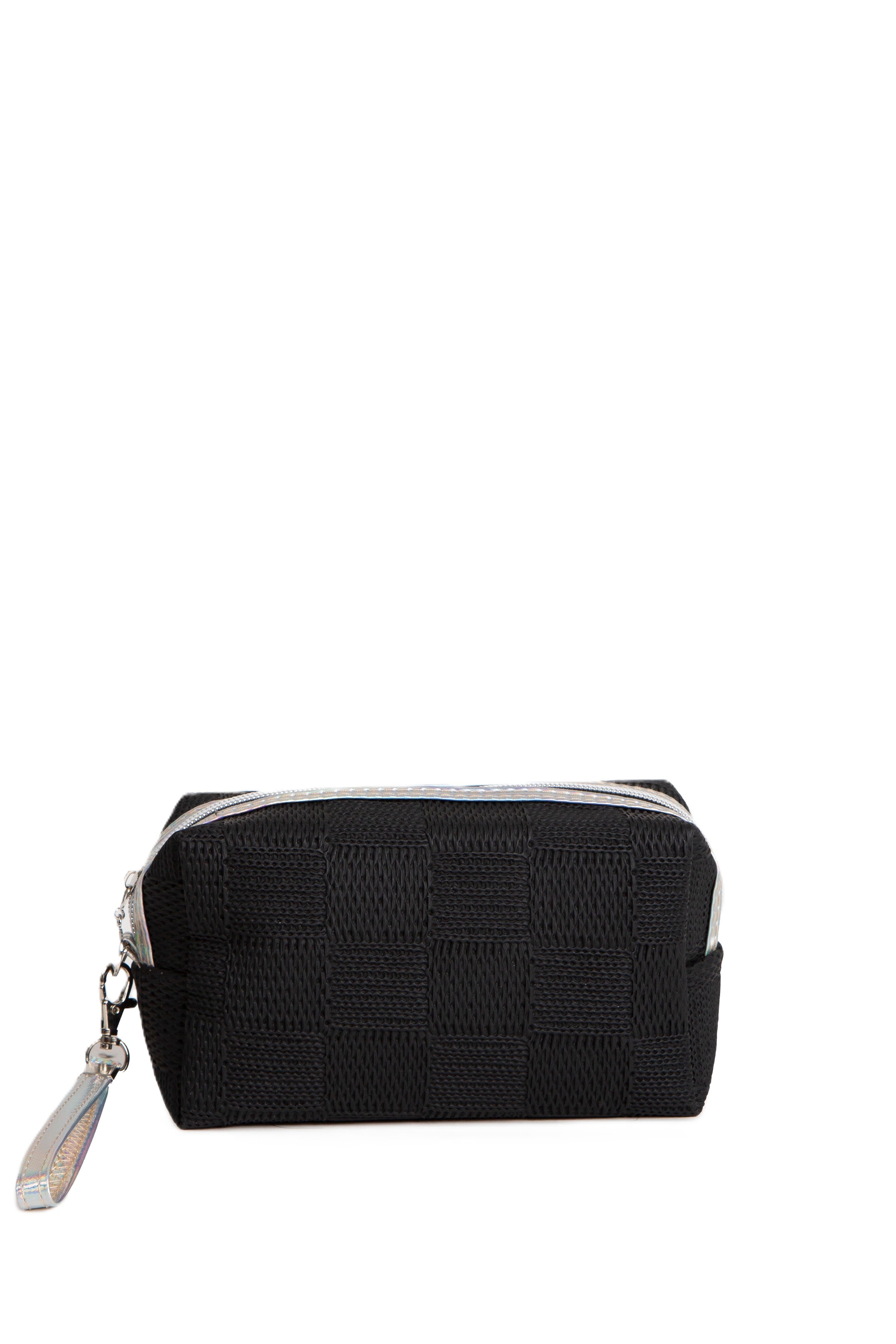 HOLOGRAPHIC & SOLID COLOR TRAVEL POUCH