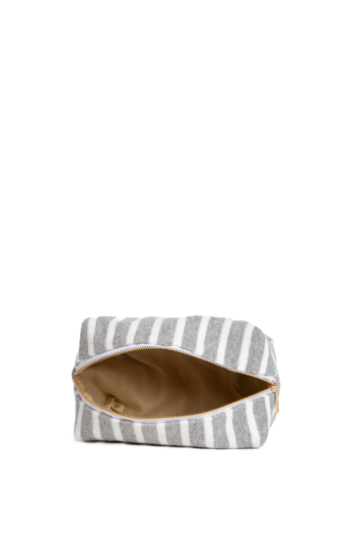 STRIPED PATTERN TRAVEL POUCH