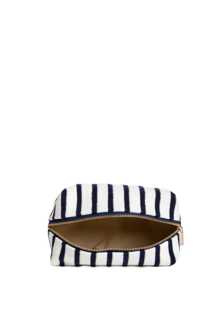 STRIPED PATTERN TRAVEL POUCH