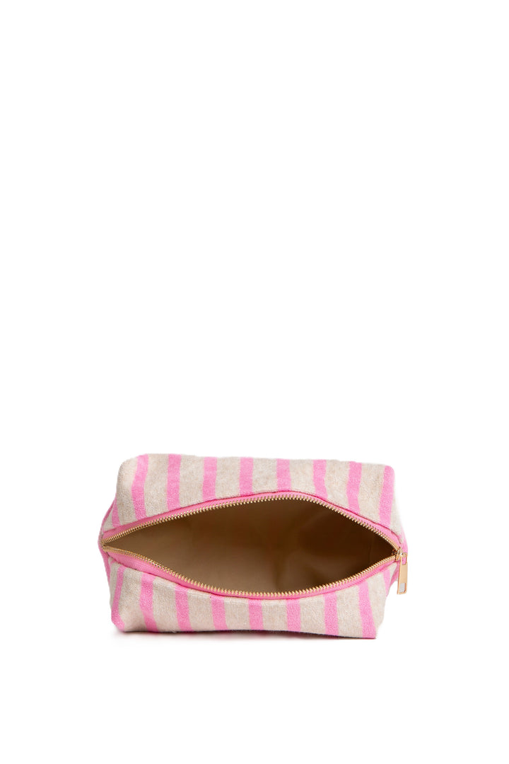 STRIPED PATTERN TRAVEL POUCH