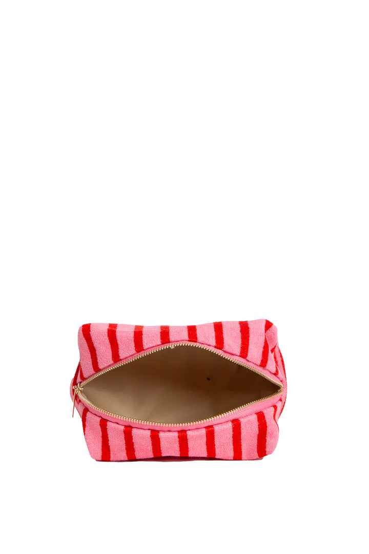STRIPED PATTERN TRAVEL POUCH