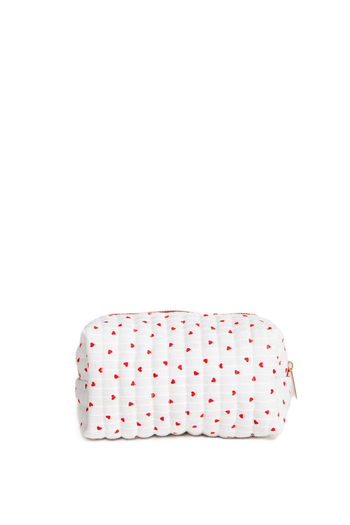 HEART PATTERN TRAVEL POUCH