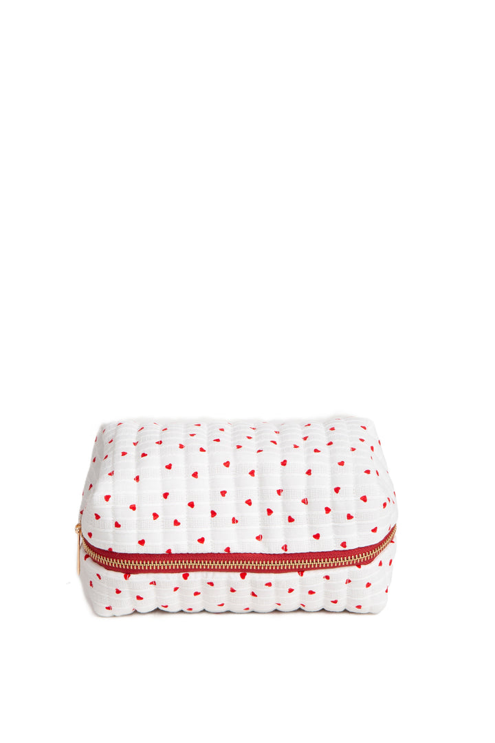 HEART PATTERN TRAVEL POUCH