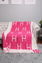 Load image into Gallery viewer, INITIAL "H" PATTERN THROW BLANKET
