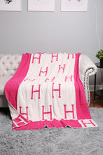 Load image into Gallery viewer, INITIAL "H" PATTERN THROW BLANKET
