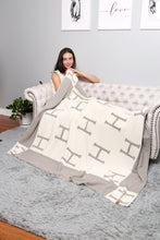 Load image into Gallery viewer, INITIAL "H" PATTERN THROW BLANKET
