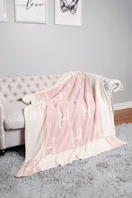 Load image into Gallery viewer, INITIAL "H" PATTERN THROW BLANKET
