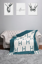 Load image into Gallery viewer, INITIAL "H" PATTERN THROW BLANKET
