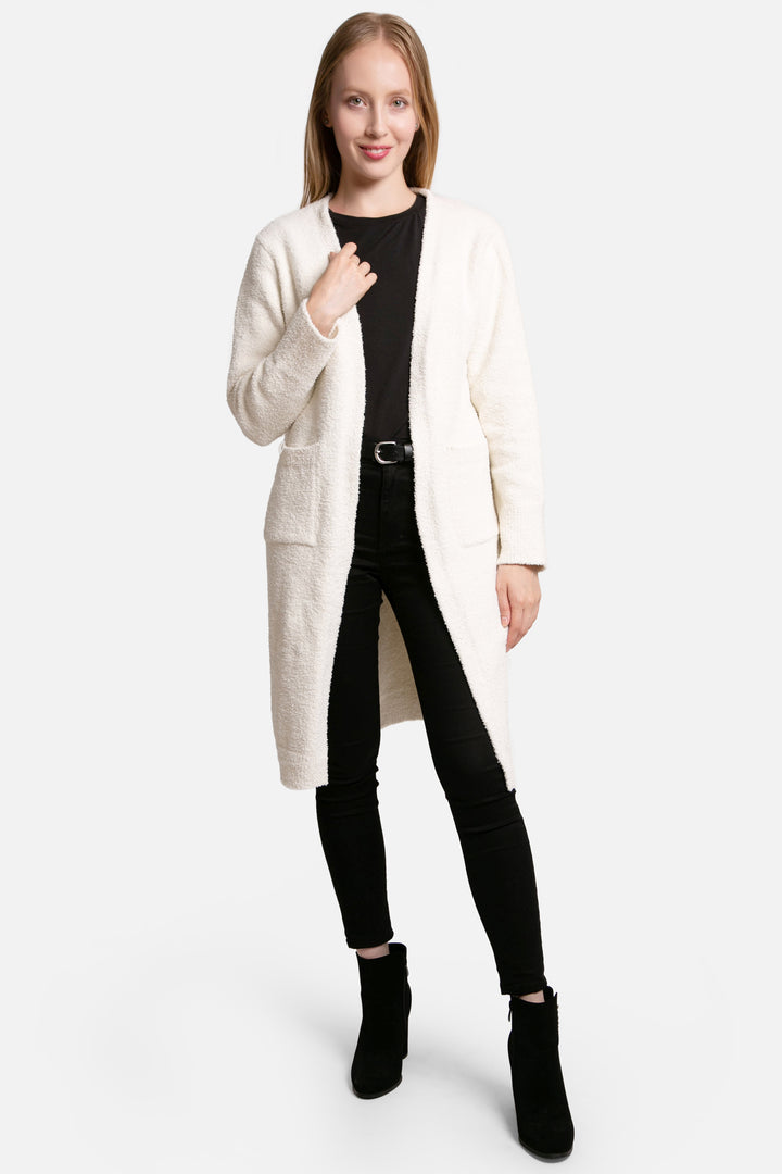 SOLID COLOR CARDIGAN