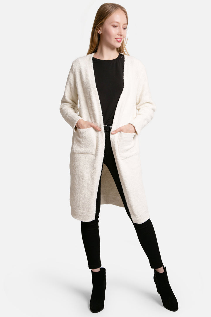 SOLID COLOR CARDIGAN