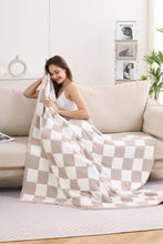 Load image into Gallery viewer, CHECKERED PATTERN THROW BLANKET
