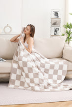 Load image into Gallery viewer, CHECKERED PATTERN THROW BLANKET

